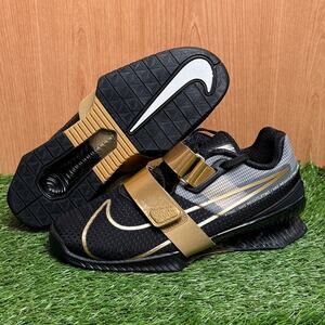 Nike Romaleos 4 Black Metallic Gold CD3463-001 Men’s US Size 6 New Without Box